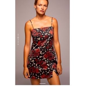 Zara mini slip dragon dress - news with tags